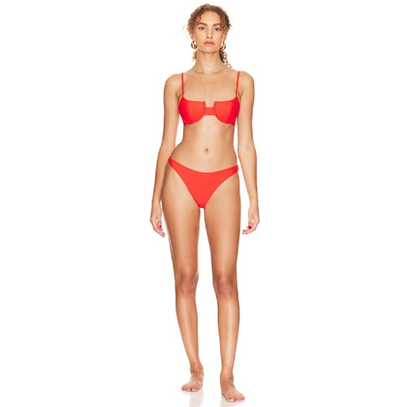 SUPERDOWN emma bikini bottom poppy red size small - Picture 3 of 12